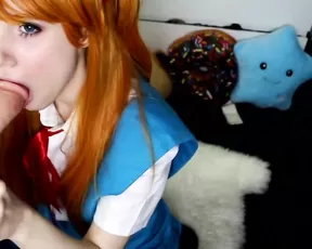 Lana_Rain sucking dildo then fucking pussy in private premium video