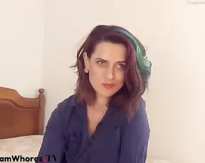 Sexy teen redhead sensualsofia in stockings finger pussy webcam show