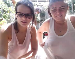 Sensualeve fingering outdoor and get orgasm in webcam show