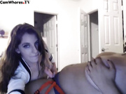 Audrey_ schoolgirl lesbians fuck with strapon webcam show