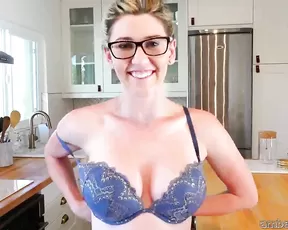 AmberHahn busty mature make Blowjob dildo in private premium video