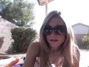 Reeceryan beauty teen touch clit in panties outdoor public webcam show