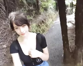 Island Adventure sexy teen public show big natural tits webcam show