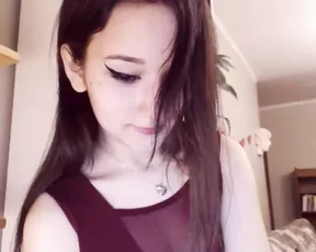 Ellieleen sexy teen in stockings finger sweet pussy webcam show