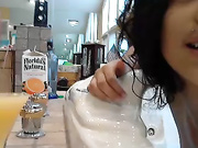 Royalbebe slim latina play with pussy in bath webcam show