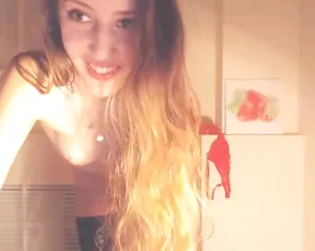 Jusse_mix small tits sexy teen in stockings and red underwear private show