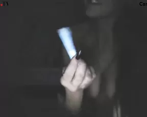 Woman with massive bazookas is fooling around