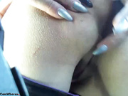 Busty chick teases on webcam