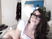 So pretty brunette wife make a hell of a blowjob with a mouth cumshot,!damn!