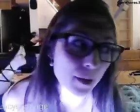 Slave girl facefucked and brutally dildoed up the asss