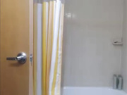 Curly blonde is having some fun