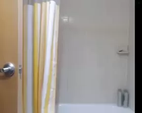 Curly blonde is having some fun
