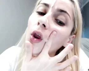 Stunning babe teasing me