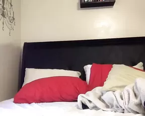 Curiouslittleb asian sexy naked brunette fingering in bed webcam show