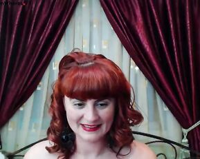 NightWish_Lorena tasty red hair milf teasing webcam show