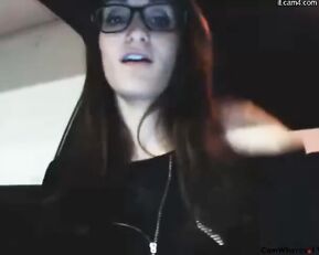 chloesanchez slim girl in glasses show tits webcam show