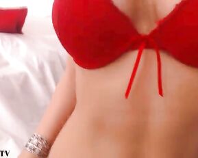 AdoredHallie beauty slim teen teasing tits webcam show
