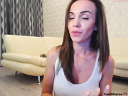 Slim teen in stockings hot masturbate webcam show