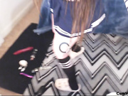 Lustful husband disturb her pretty milf wife slepping for do this things,damn!