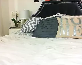 Short haired babe sucking off a bald man