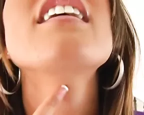 Beauty teen make deepthroat POV blowjob webcam show