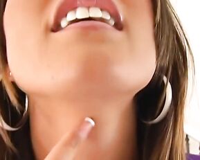 Beauty teen make deepthroat POV blowjob webcam show