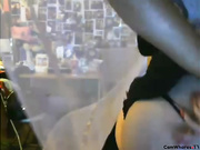 Hairy Milf\'s slit filled with teen cock