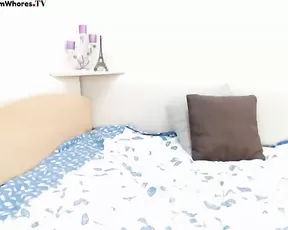 ASian naked teen in bed hot teasing webcam show