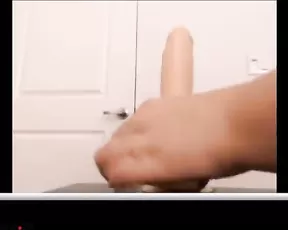 Petite blonde with perky nipples sucking hard