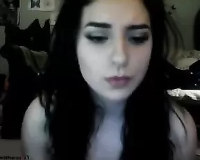 GypsyRussian passion brunette hot riding dildo webcam show