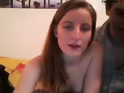 Nice tasty girl get couple sex webcam show