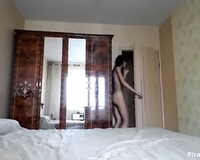 Slim sexy teen get couple morning sex webcam show