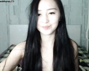 LinKawasaki sweet teen asian brunette teasing webcam show