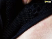 Busty hotties masturbate and share a cock