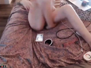 Brina_ busty naked brunette in bed play with pussy webcam show