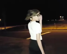 Andreza teen in stockings masturbate anal public webcam show