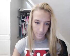 MayaTiny little teen blonde free teasing webcam show