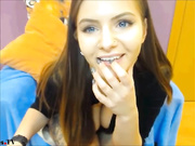 Sexy tattoo girl teasing her legs webcam show