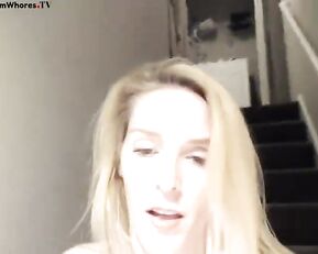 ellielane milf blonde with big boobs teasing webcam show
