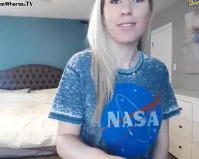 Babe plays with her snatch