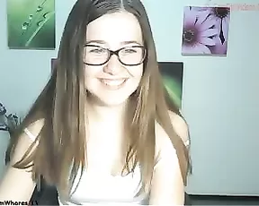 LaurenBenson sweet teen in glasses free teasing webcam show