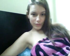 Princesslatina2014 sexy slim teen in bed free webcam show