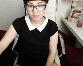 Hailee19 sexy teen finger pussy on chair private show