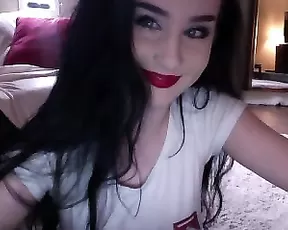 viol3t_ hot sexy teen brunette in bed free webcam show