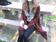 Gingerspyce teen hot masturbate pussy public in private premium video