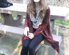 Gingerspyce teen hot masturbate pussy public in private premium video