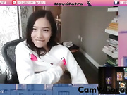 Novapatra asian brunette teen masturbate use ohmibod webcam show