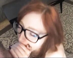 GingerAnn redhead sexy girl make pov blowjob in private premium video