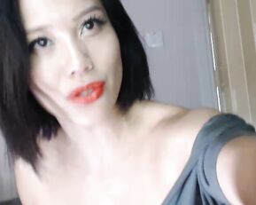 Novabella sweet asian brunette riding dildo webcam show