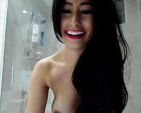 FloraBella_ sexy latina in shower masturbate webcam show